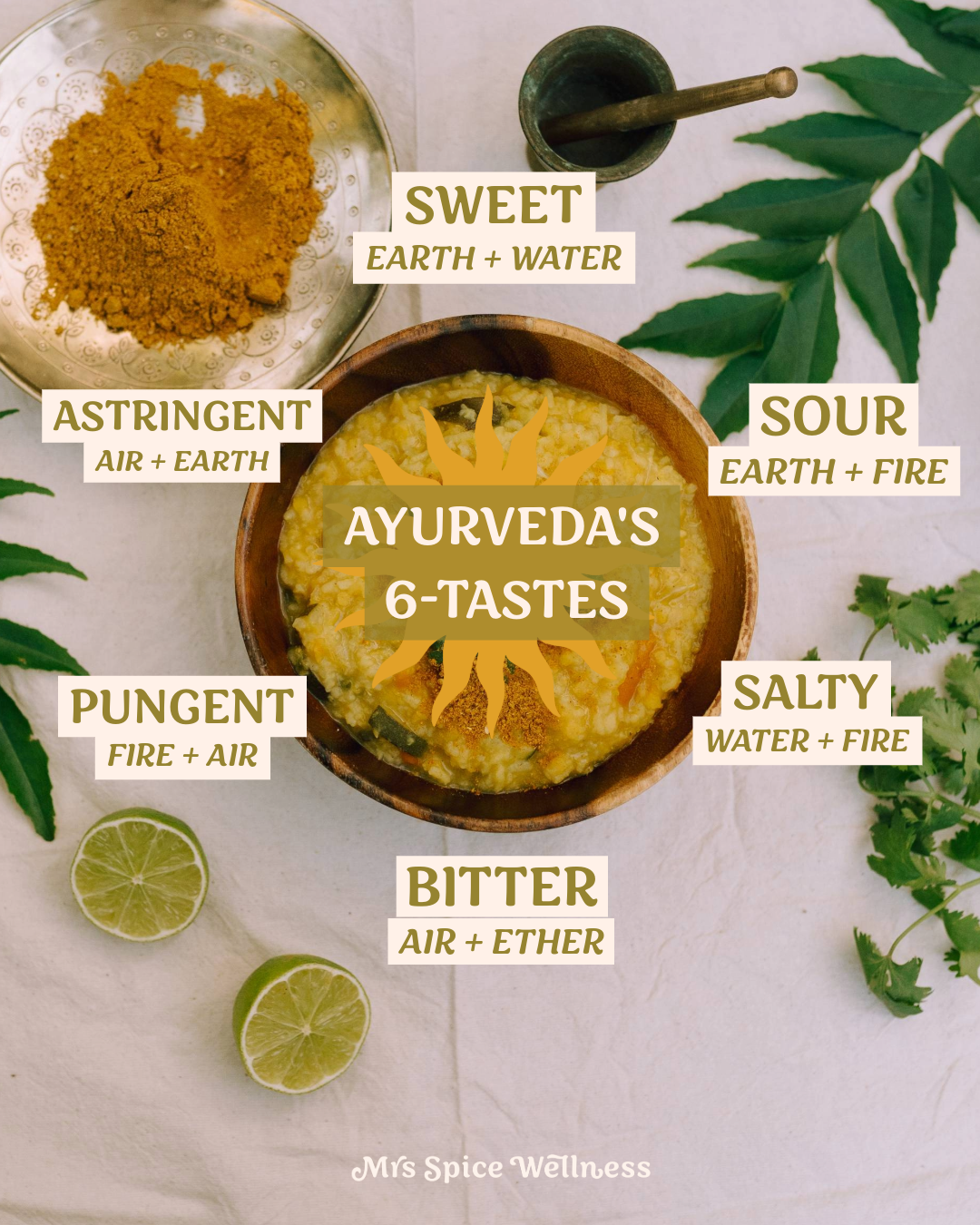 Ayurvedic Gold ~ Six Taste Alchemy Gourmet Spice Topping