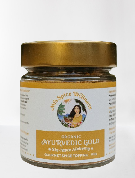 Ayurvedic Gold ~ Six Taste Alchemy Gourmet Spice Topping
