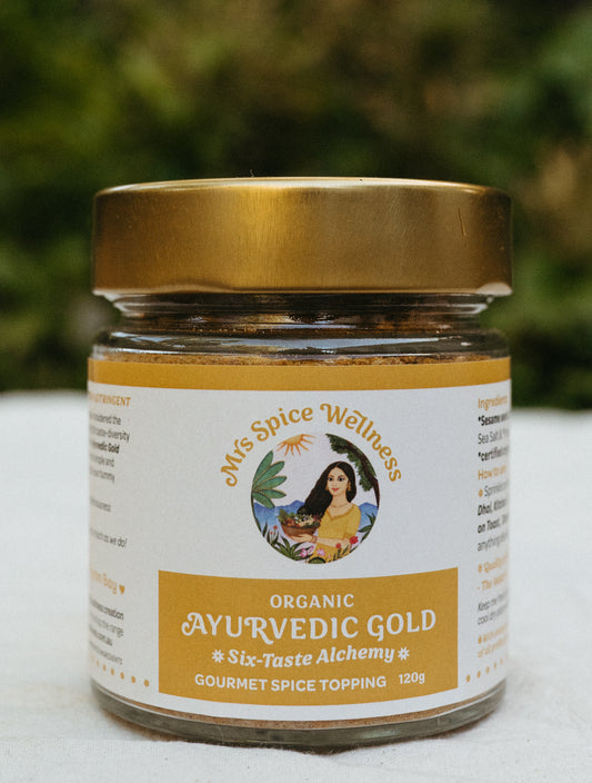 Ayurvedic Gold ~ Six Taste Alchemy Gourmet Spice Topping