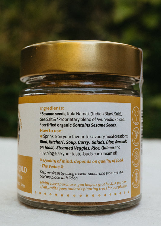 Ayurvedic Gold ~ Six Taste Alchemy Gourmet Spice Topping
